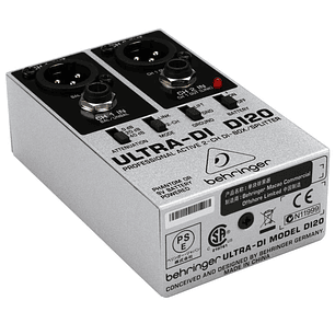 Caja Directa Activa 2 Canales Behringer DI20