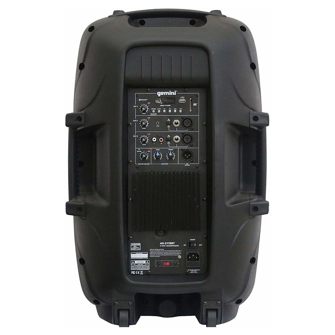 Caja Activa de 15'' Bluetooth Gemini AS-2115BT 4