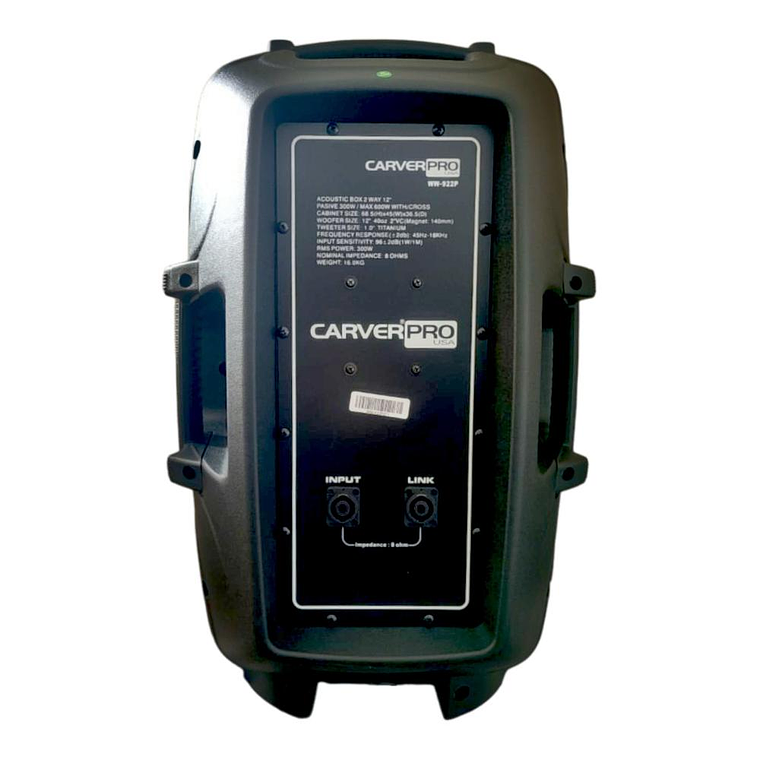 Caja Pasiva 12'' CarverPro WW-922P 2
