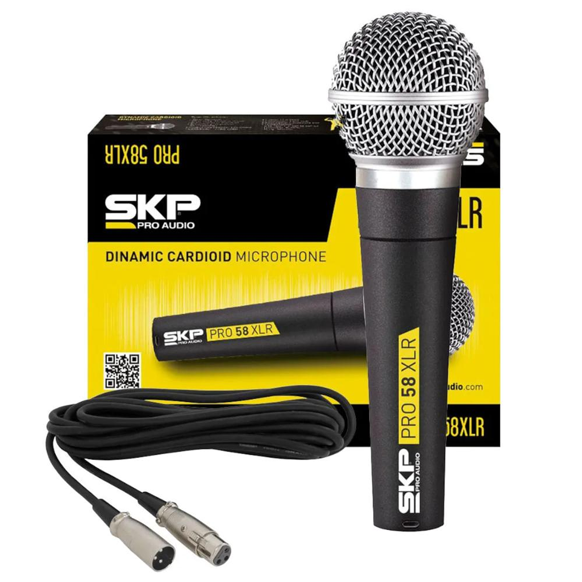 Microfono Vocal Dinamico SKP PRO-58XLR 2
