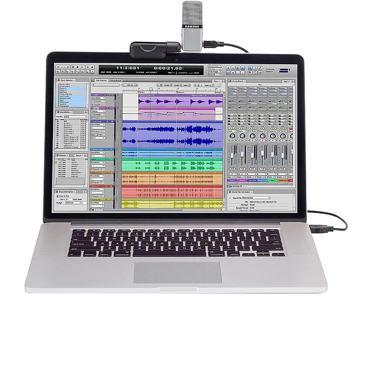 Microfono condensador portable Samson GO MIC USB 3