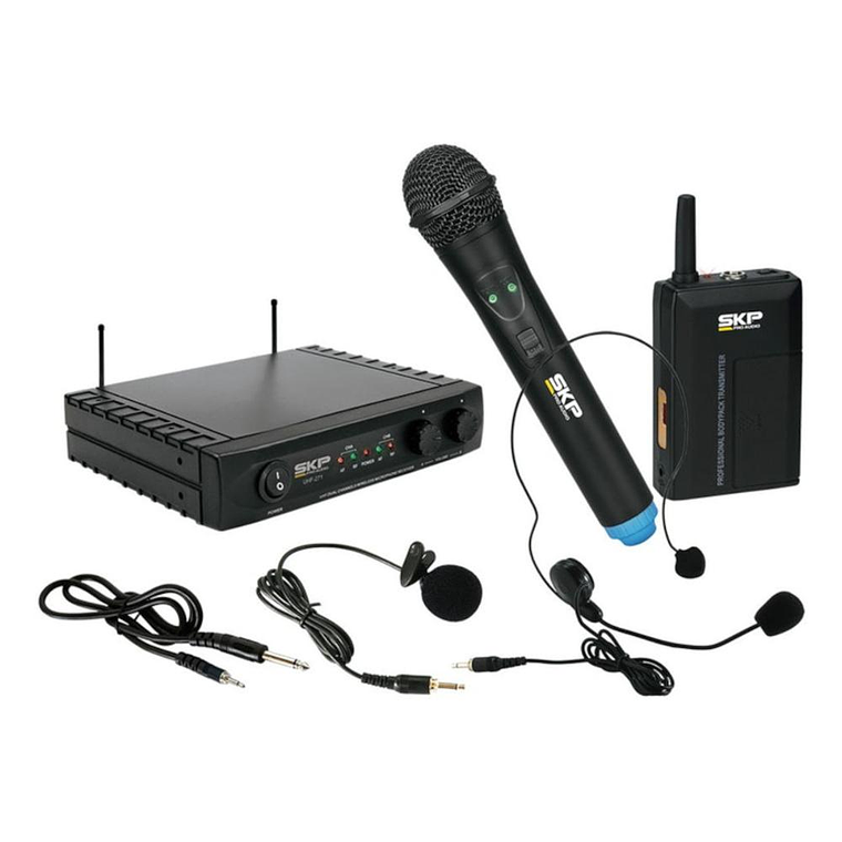Microfono de Solapa + Cintillo + Mano SKP UHF-271 1