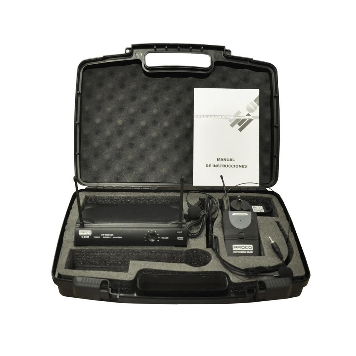 Microfono de Solapa + Cintillo Proco U-2400H 2