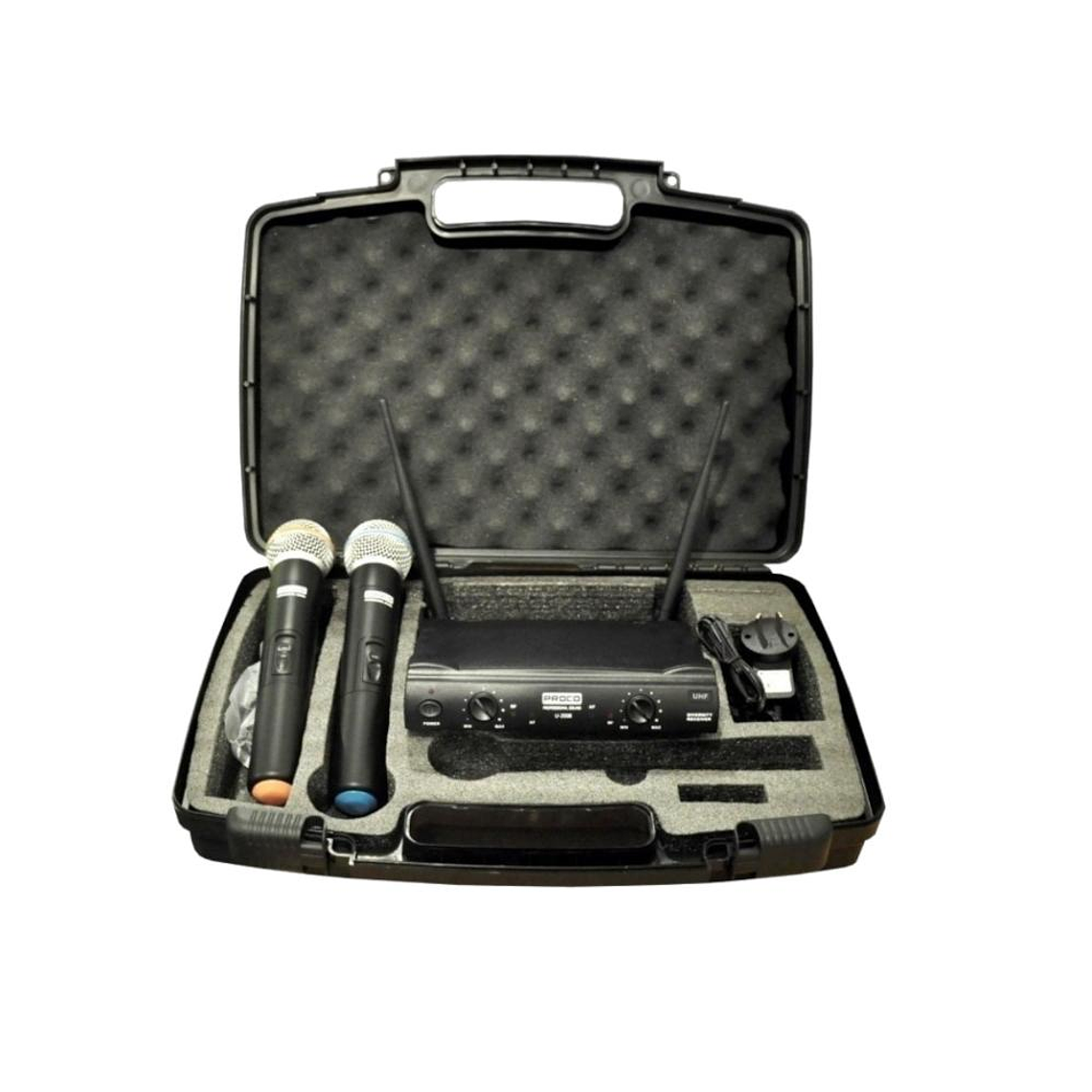 Microfono inalambrico de mano doble Proco U-2008 MM 2