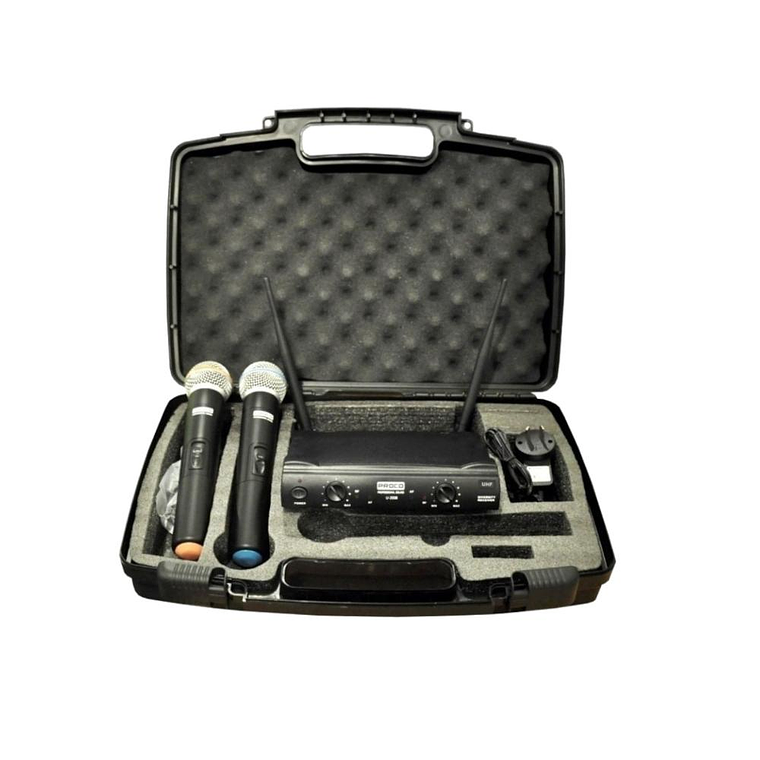Microfono inalambrico de mano doble Proco U-2008 MM 2