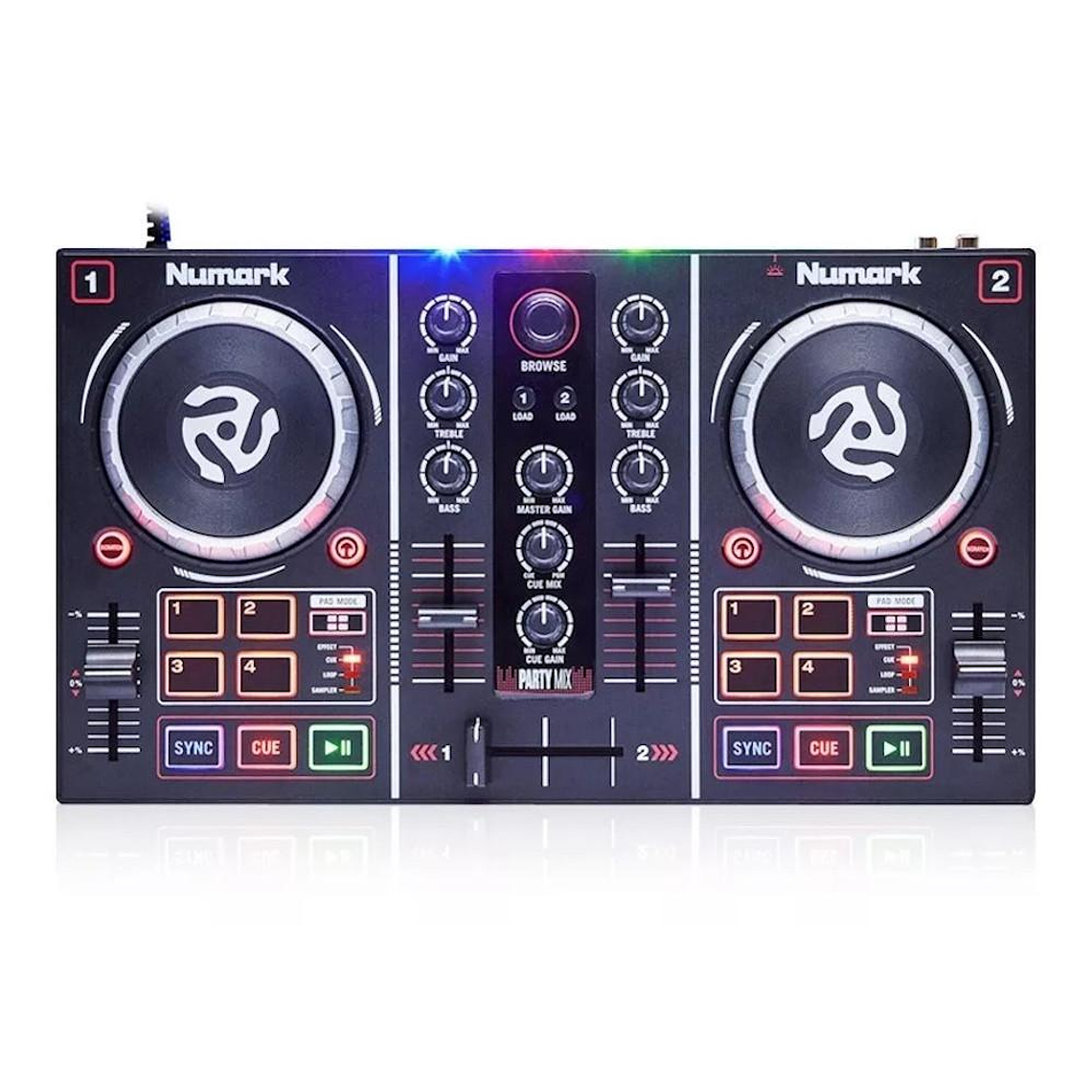 Mini Controlador de DJ Numark Party Mix 3