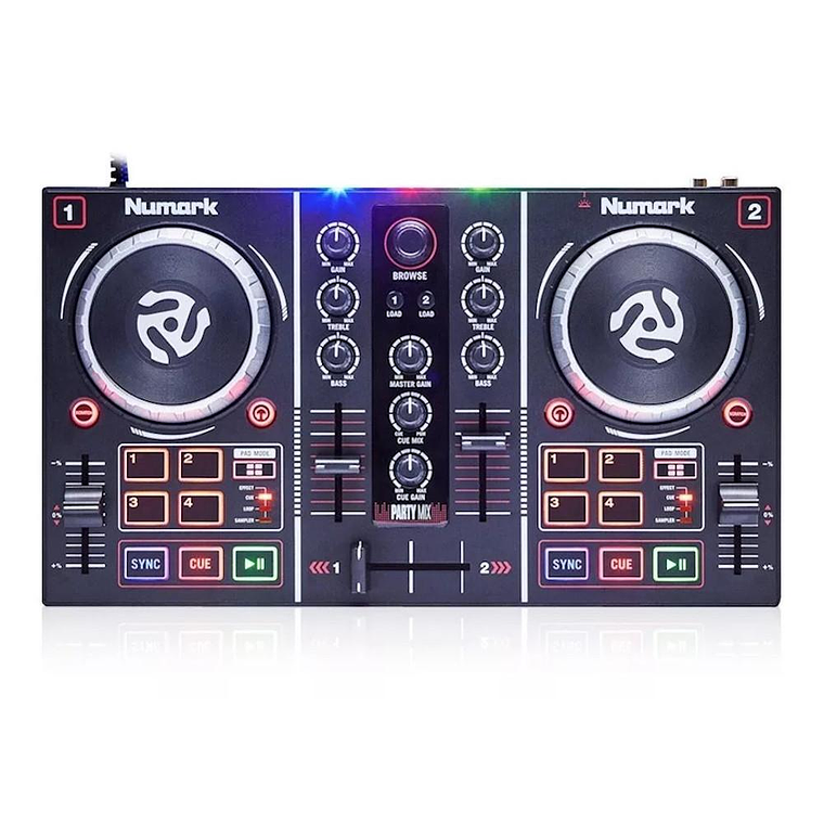Mini Controlador de DJ Numark Party Mix 3