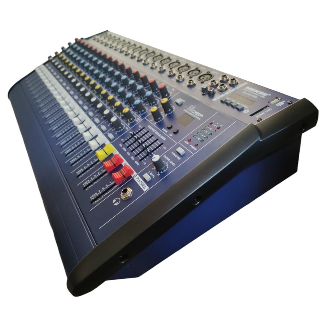 Mixer Amplificado 16 canales Mekse uks16 USB 2
