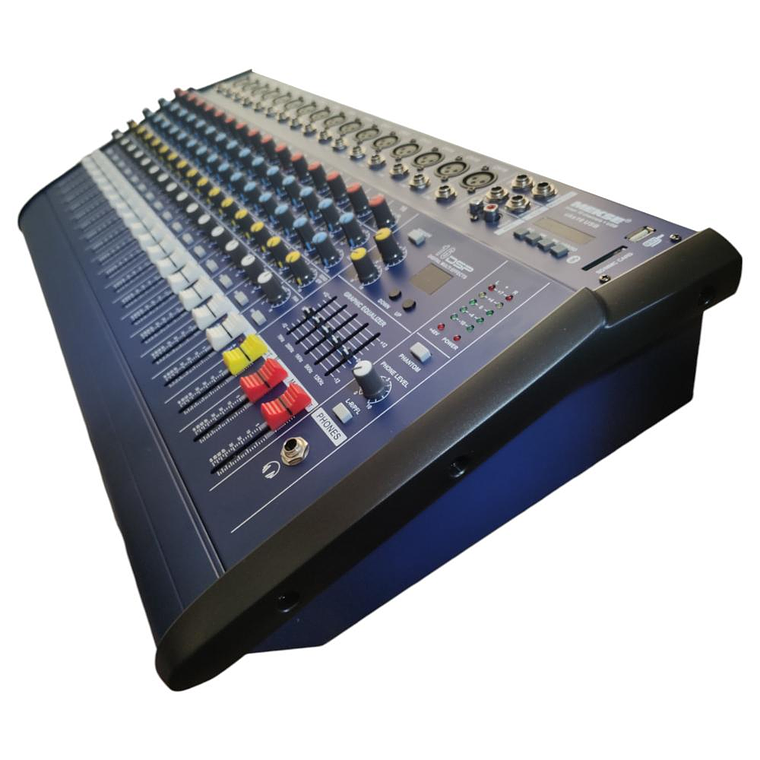 Mixer Amplificado 16 canales Mekse uks16 USB 2