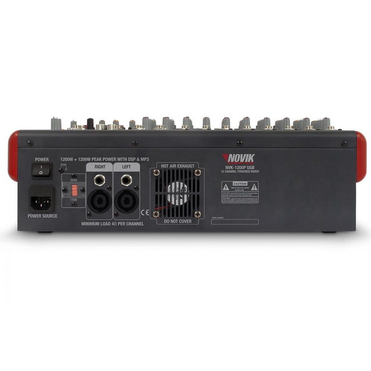 Mixer Amplificado Novik NVK-1200P BT 2