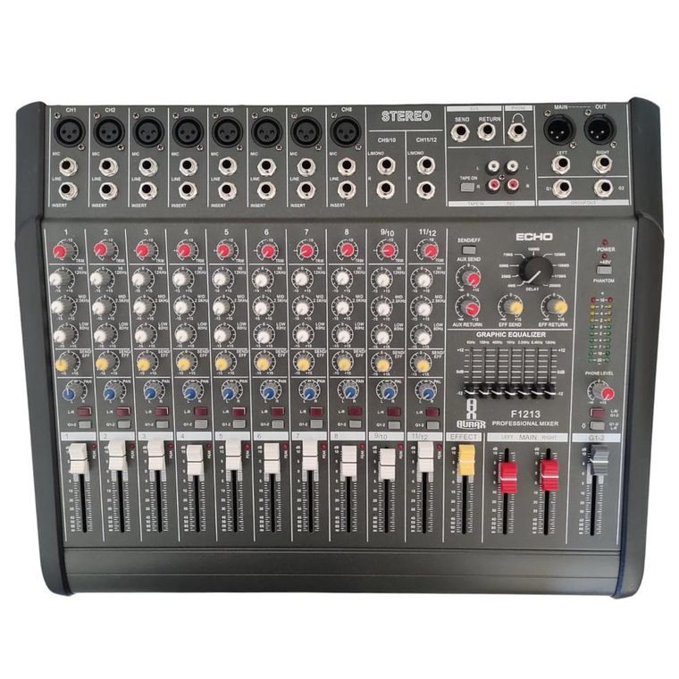 Mixer Amplificado 12 Canales Aurax F1213 1