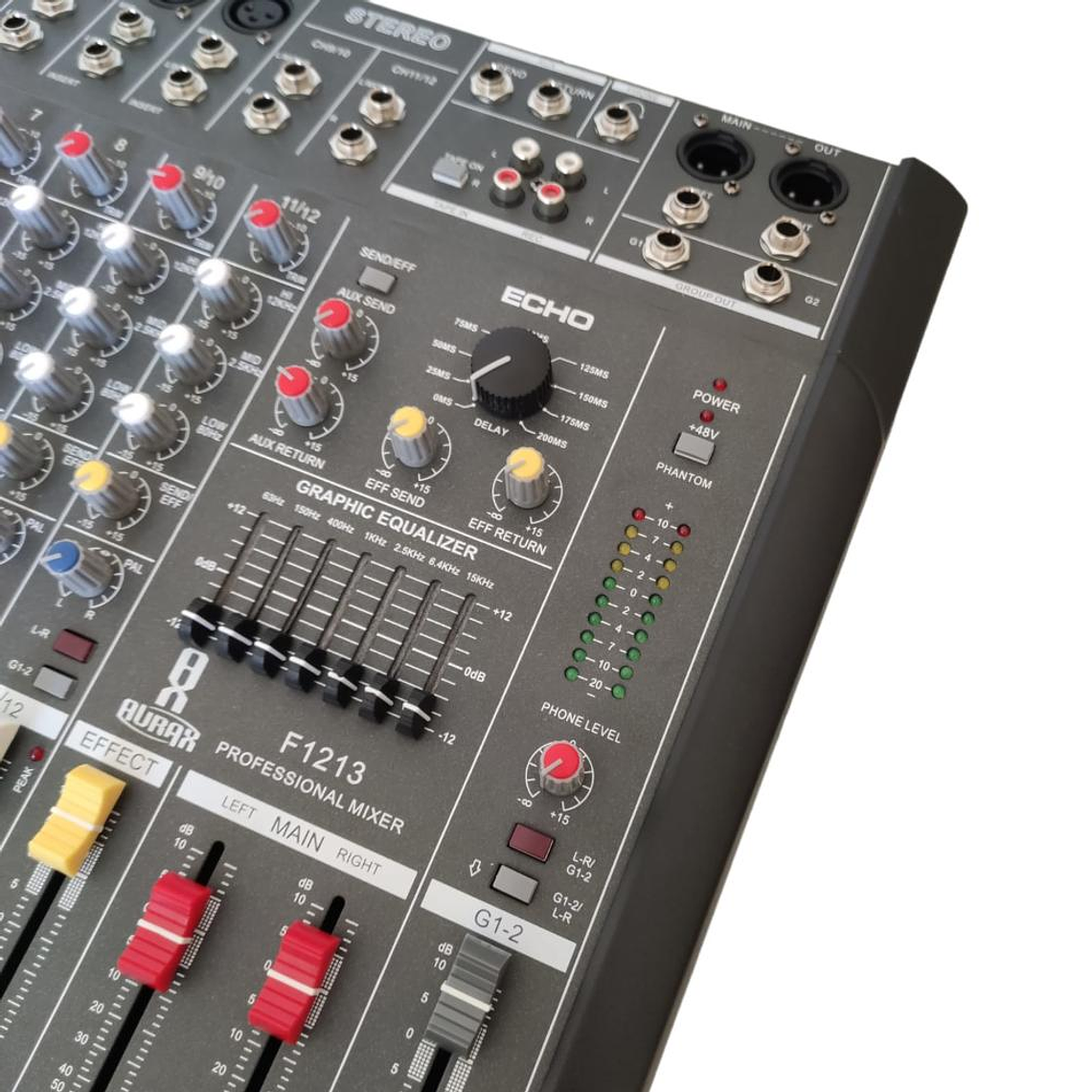 Mixer Amplificado 12 Canales Aurax F1213 2