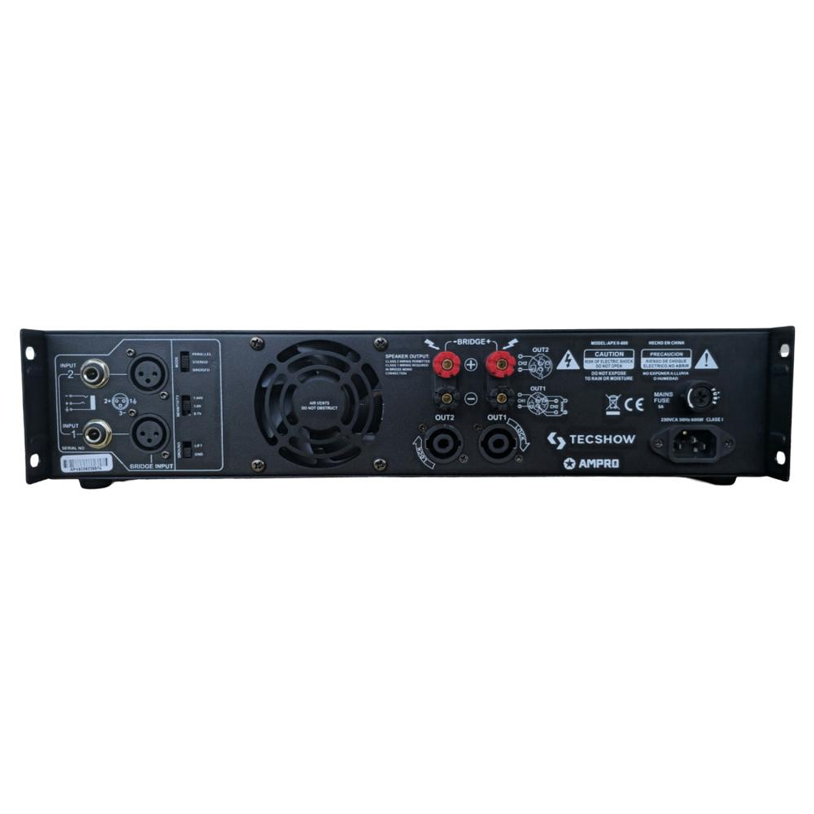 Amplificador de Potencia Tecshow APX-II 600 3