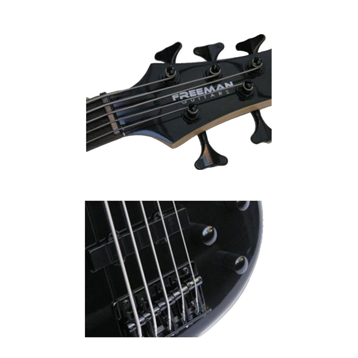 Bajo Electrico 5 cuerdas Freeman FREB705 BK 2