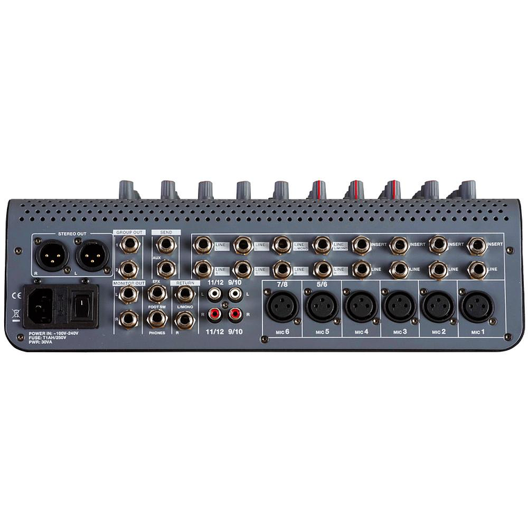 Mixer Analogo 12 Canales Studiomaster C6XS-12 2