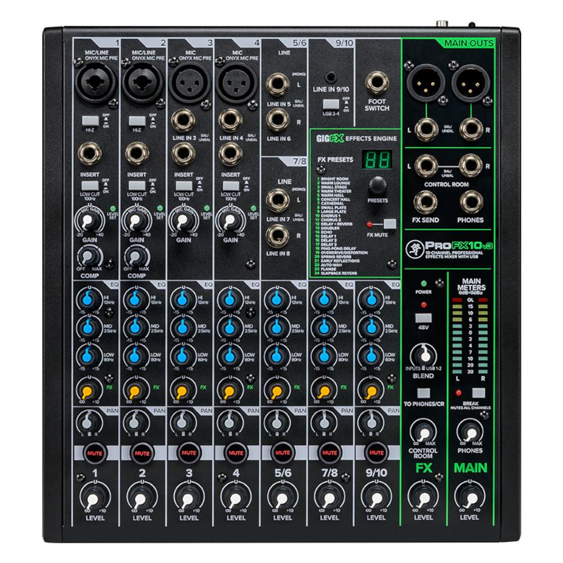 Mixer Analogo 10 canales Mackie PROFX10 V3 1
