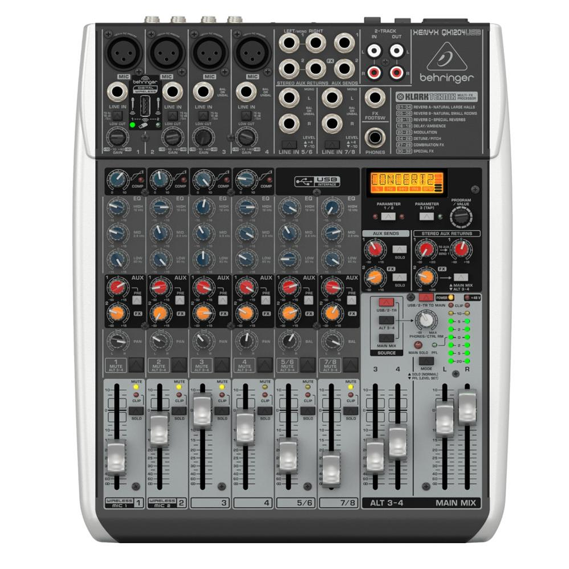 Mixer Analogo 12 entradas Behringer Xenyx QX1204USB 1