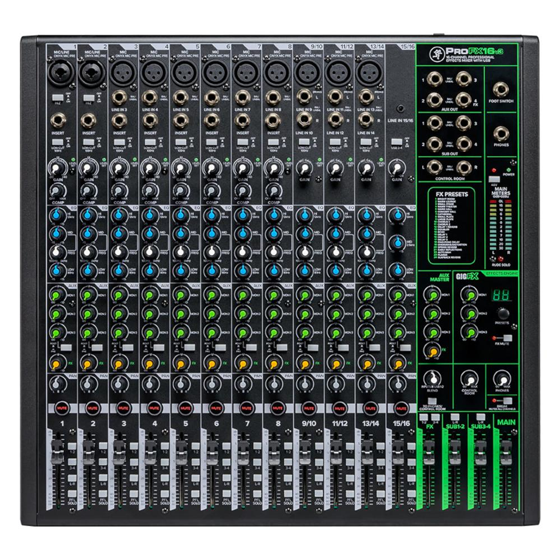 Mixer Analogo 16 canales Mackie PROFX16 V3 1