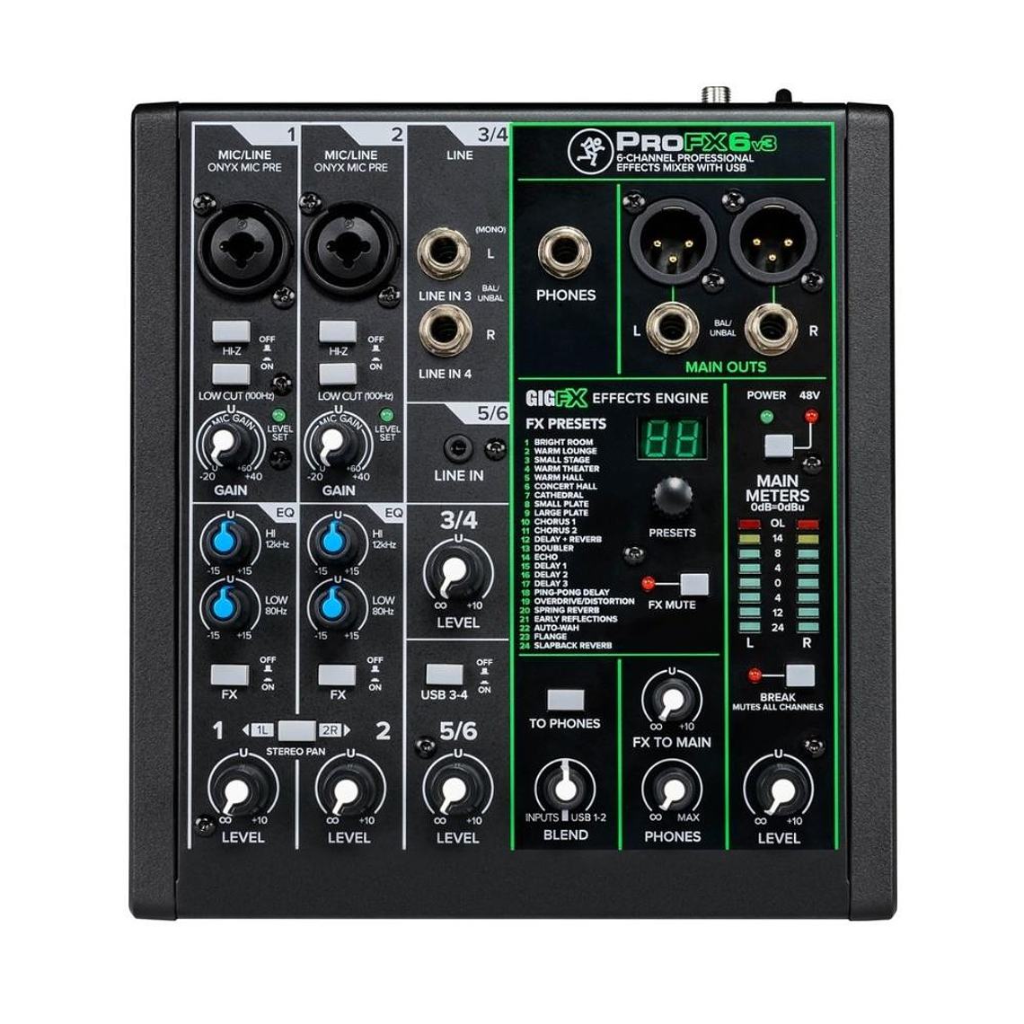 Mixer Analogo 6 canales Mackie ProFX6 V3 1