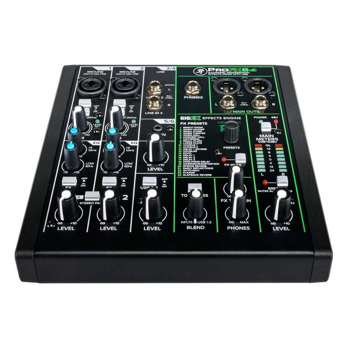 Mixer Analogo 6 canales Mackie ProFX6 V3 2