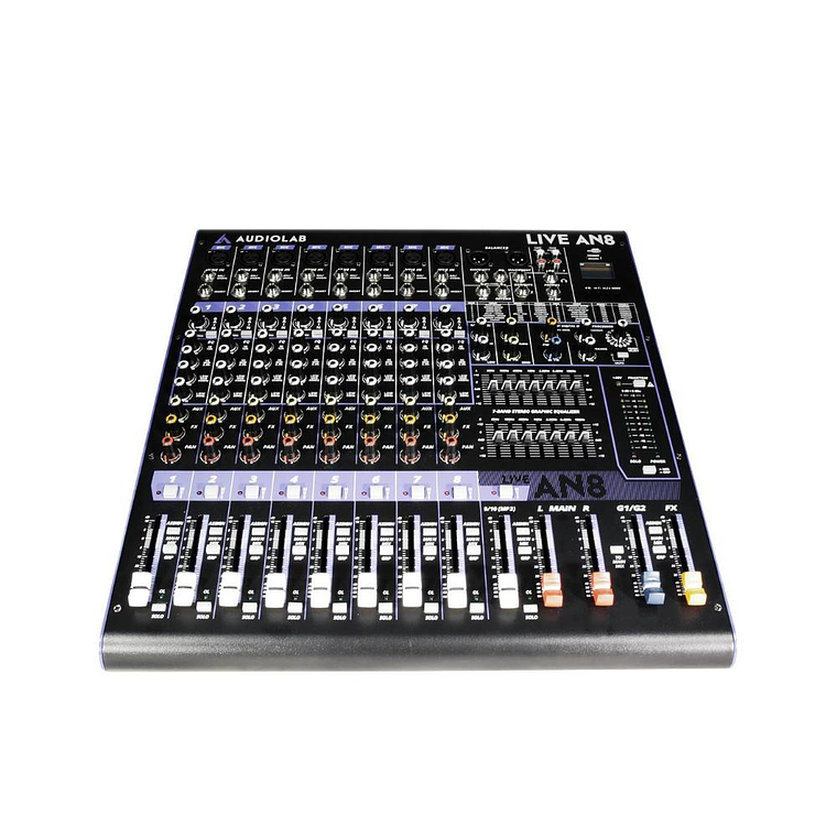 Mixer Analogo 8 canales Audiolab LIVE AN8 1