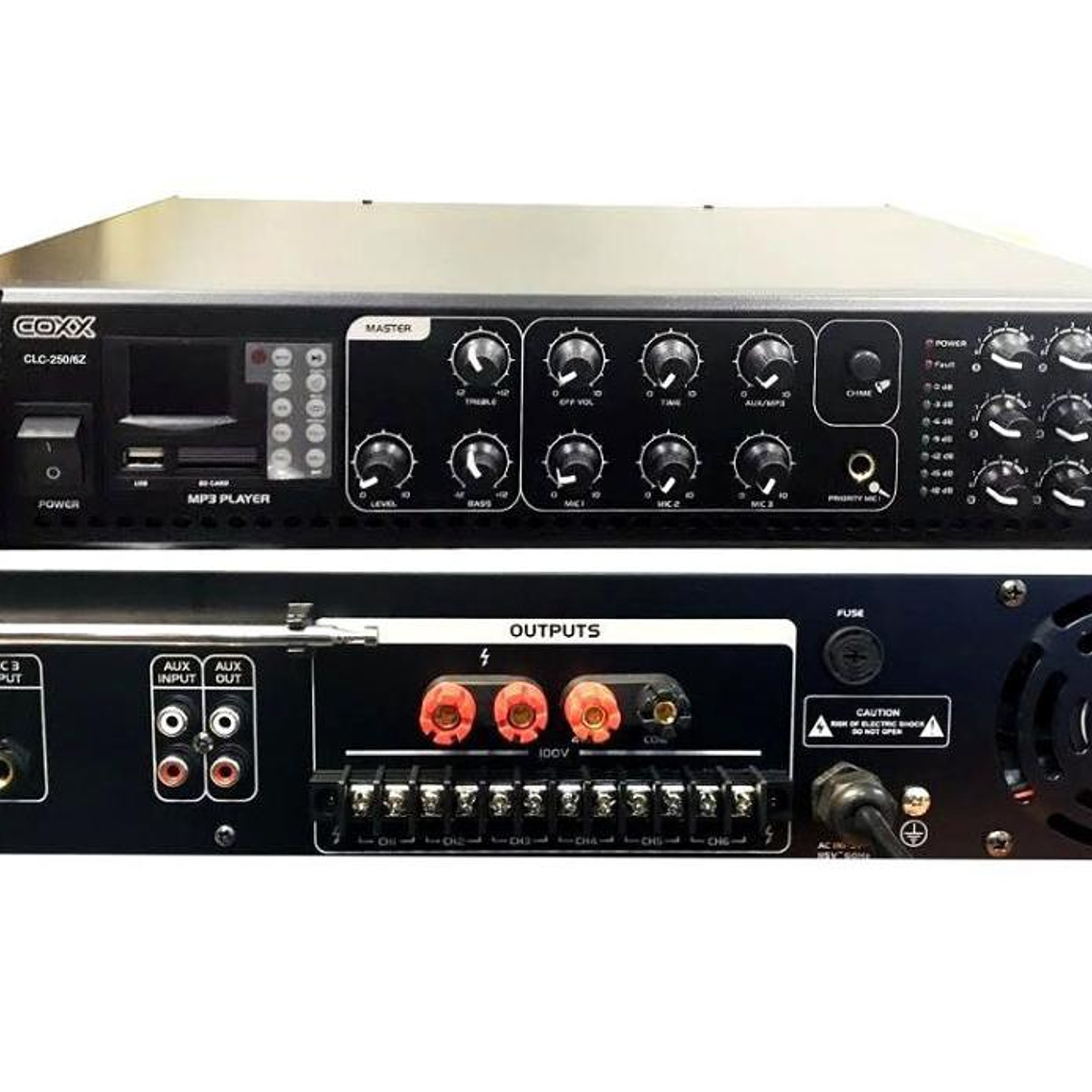 Amplificador Ambiental 250W Coxx CLC-250-6Z 1