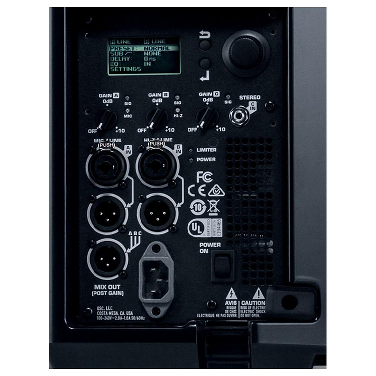 Caja Activa 12 pulgadas 2 vias QSC K12.2 6