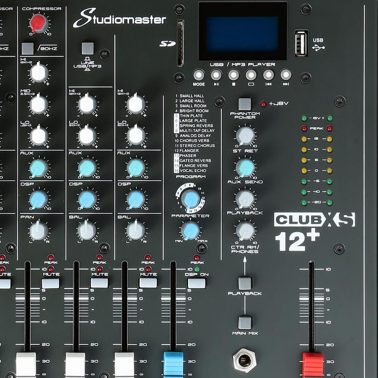 Mixer Analogo Studiomaster Club XS 12+ 2