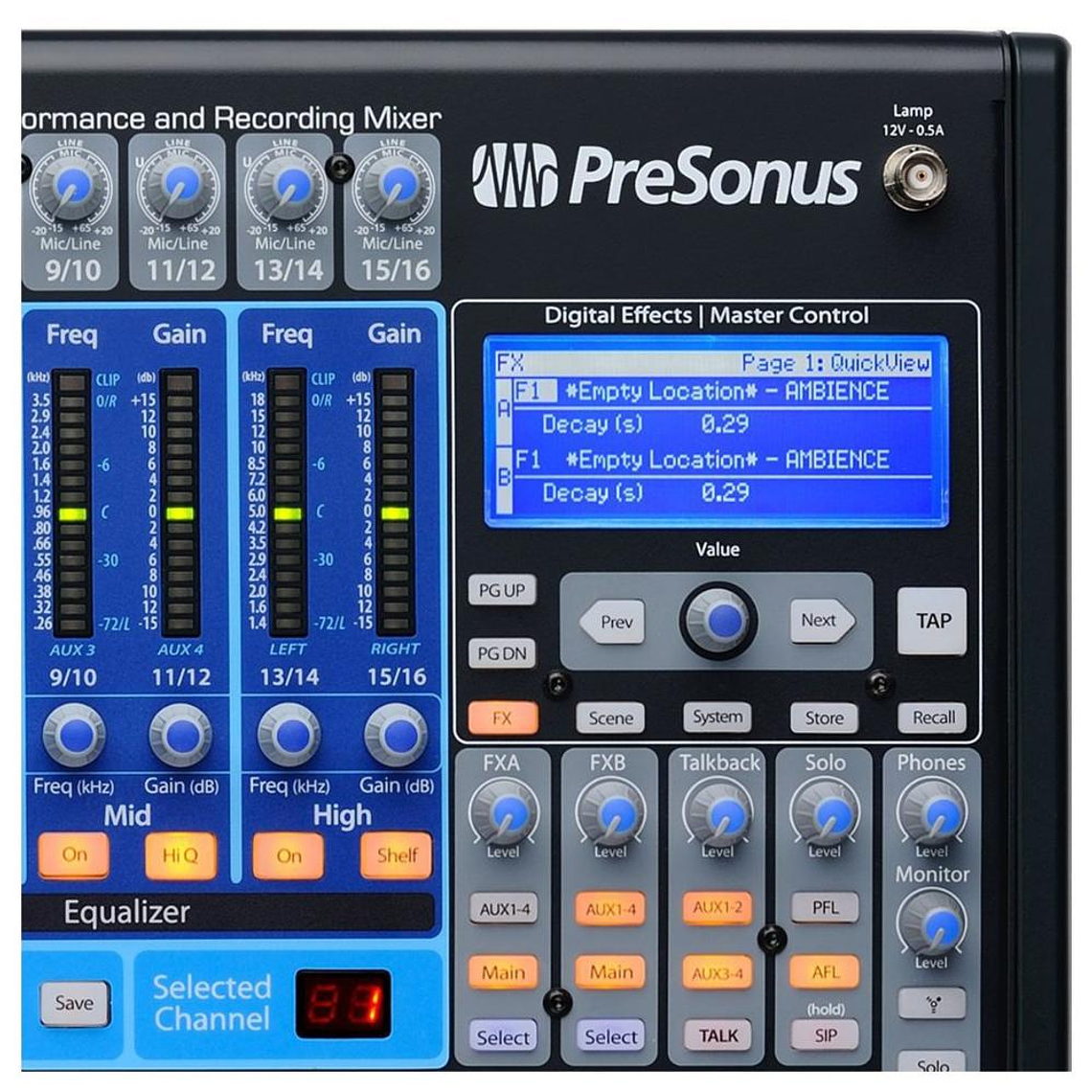 Mixer Digital 16 canales Presonus StudioLive 16.0.2 USB 4