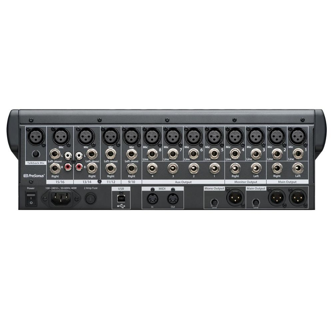 Mixer Digital 16 canales Presonus StudioLive 16.0.2 USB 5