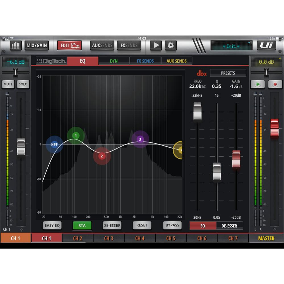 Mixer Digital Soundcraft Ui16 4