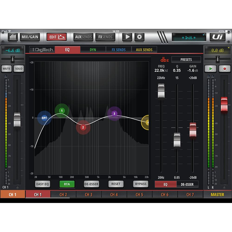 Mixer Digital Soundcraft Ui16 4