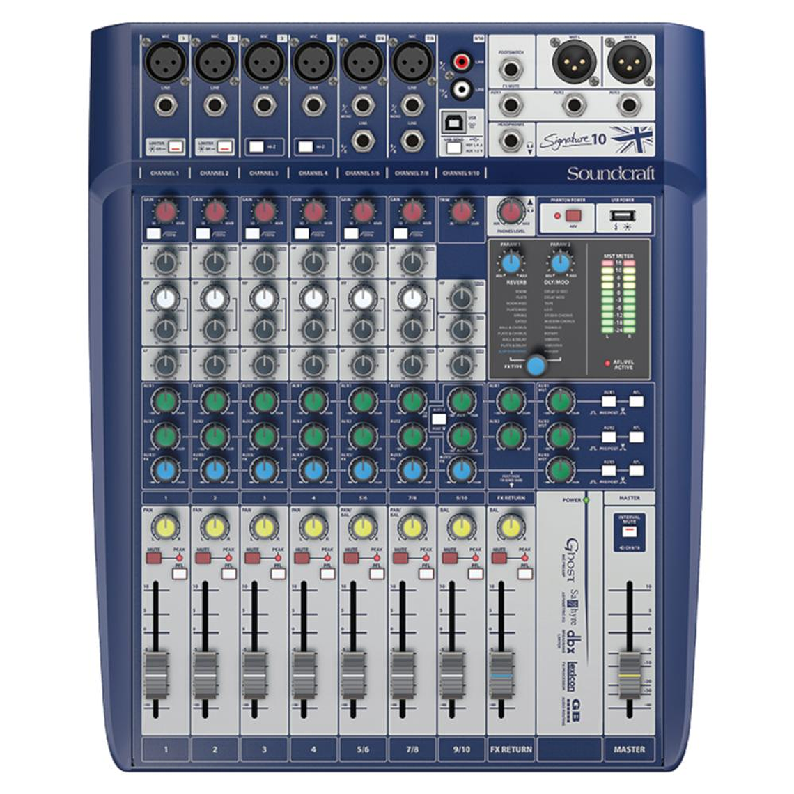 Mixer analogo 10 canales Soundcraft Signature 10 2