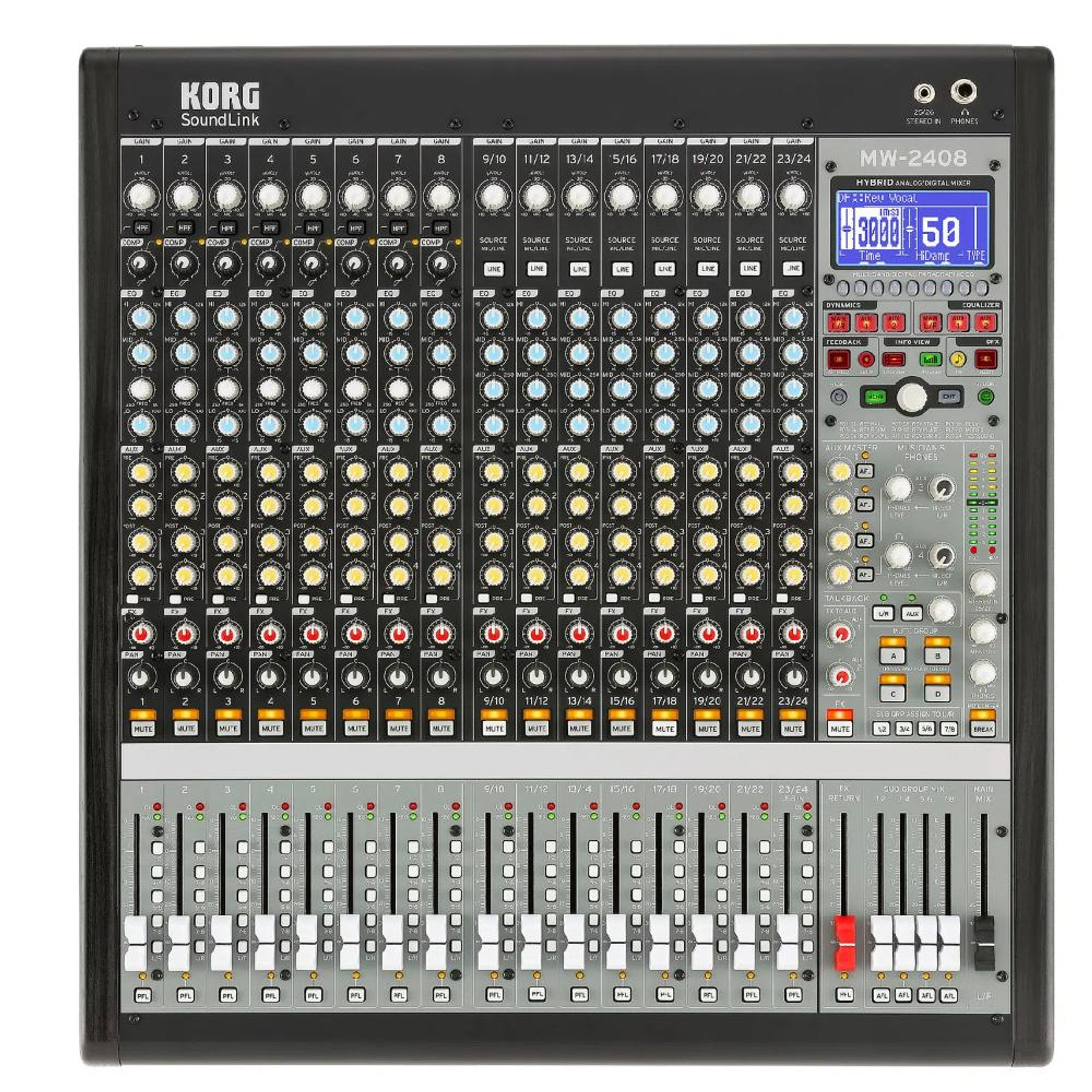 Mixer Hibrido Analogico-Digital Korg Soundlink MW-2408