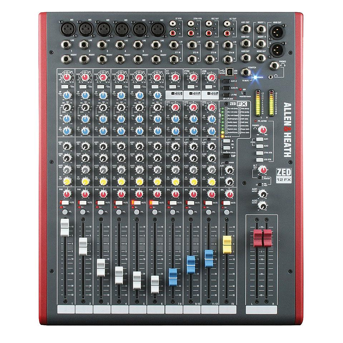 Mixer analogo 12 canales Allen & Heath ZED-12FX/X 3