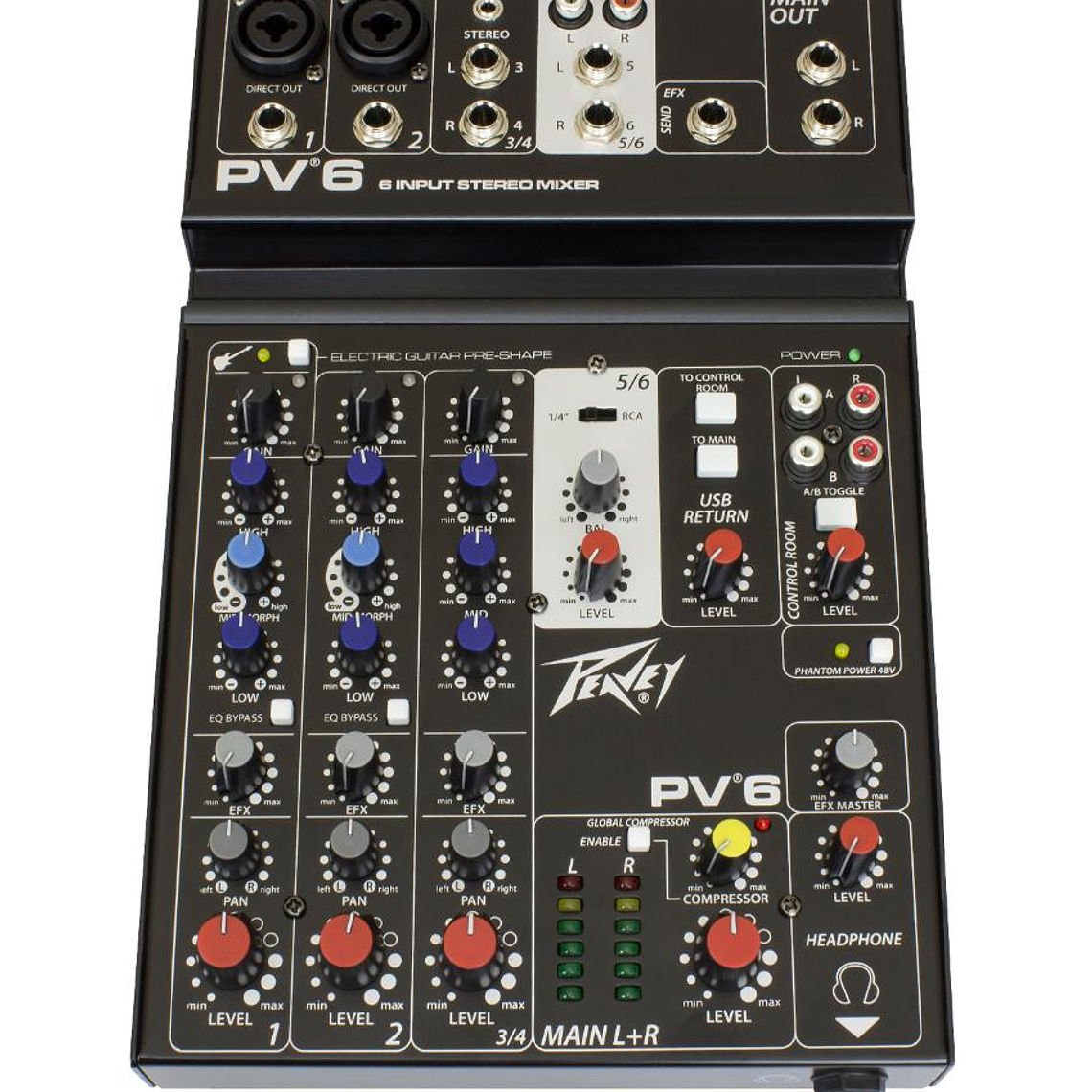 Mixer de 6 canales Peavey PV6 2