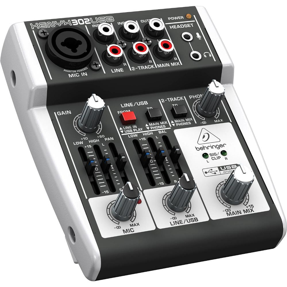 Mixer analogo 3 canales Behringer XENYX X302USB 1
