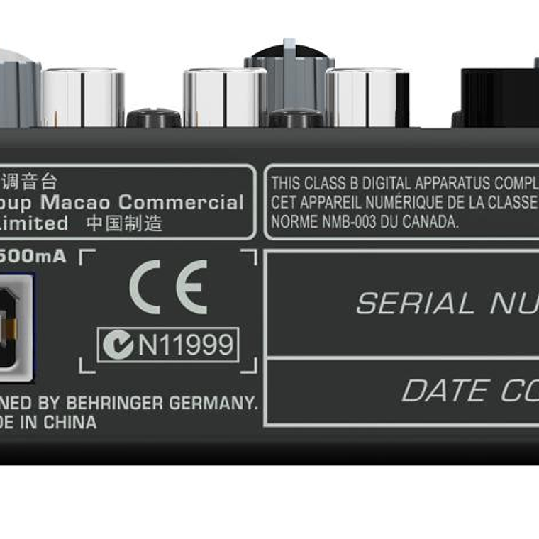 Mixer analogo 3 canales Behringer XENYX X302USB 3