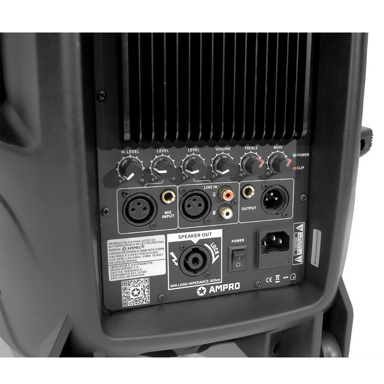 Caja Activa 12 pulgadas Tecshow BAM WTS-1200A 5