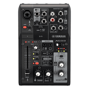 Mixer para streaming Yamaha AG03 MK2 Black