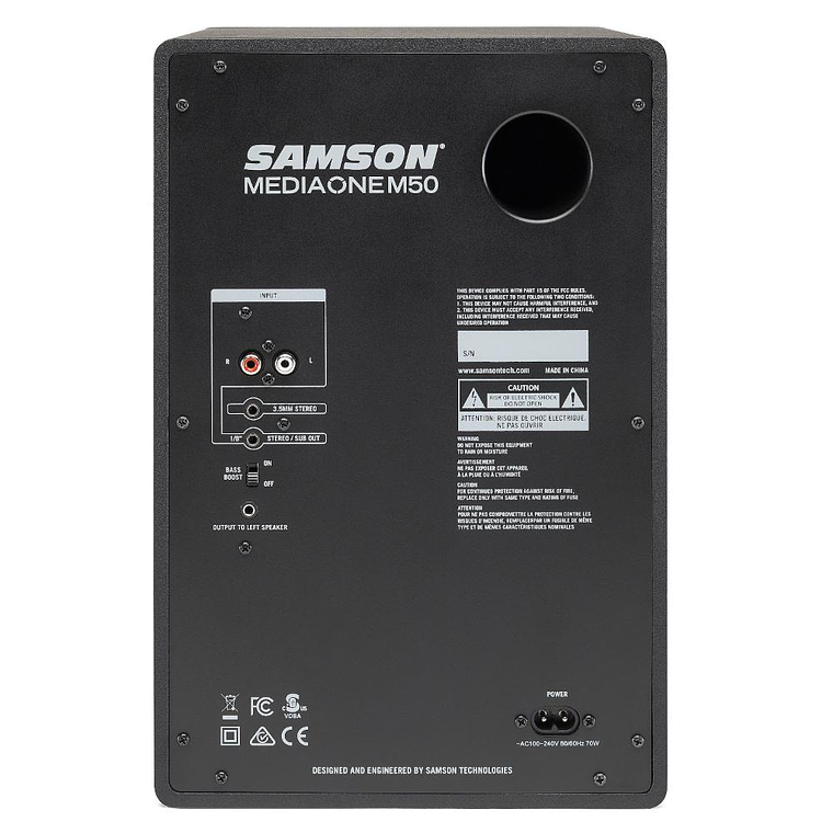 Monitor Estudio Activo Samson MediaOne M50 (par) 2