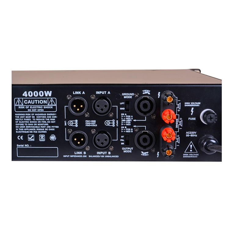 Amplificador de Potencia 4000W COXX CPA-4K 3