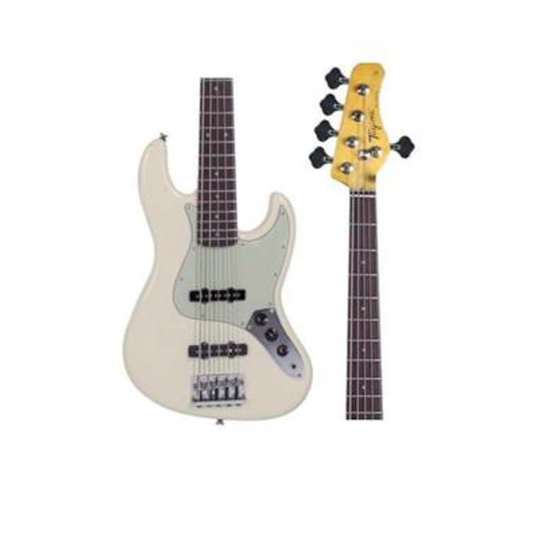 Bajo Electrico Tagima TW-73 Olympic White D/MG 5 Cuerdas 2