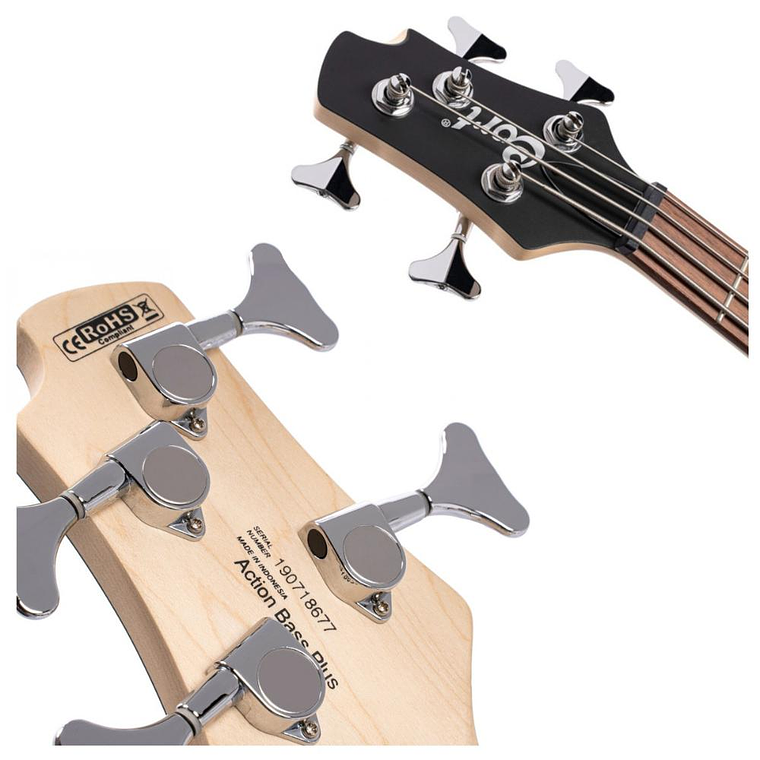 Bajo electrico Cort Action Bass Plus Trans Red con funda 4