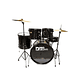Bateria Acustica 5 piezas Pro Drums PRD04-BK - Miniatura 1