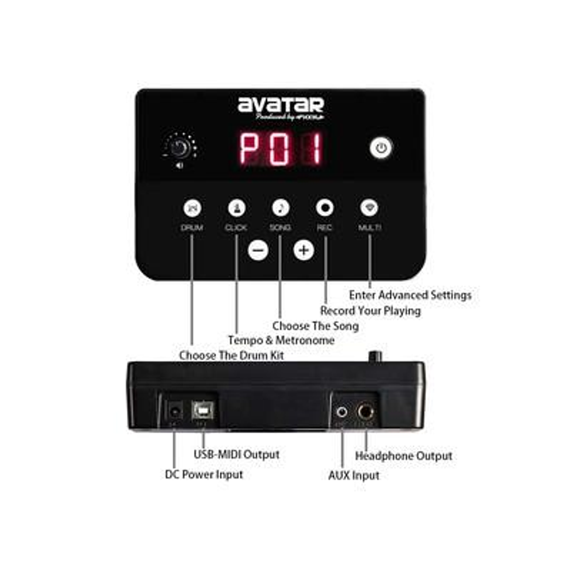 Bateria Electronica Avatar SD61-5 3