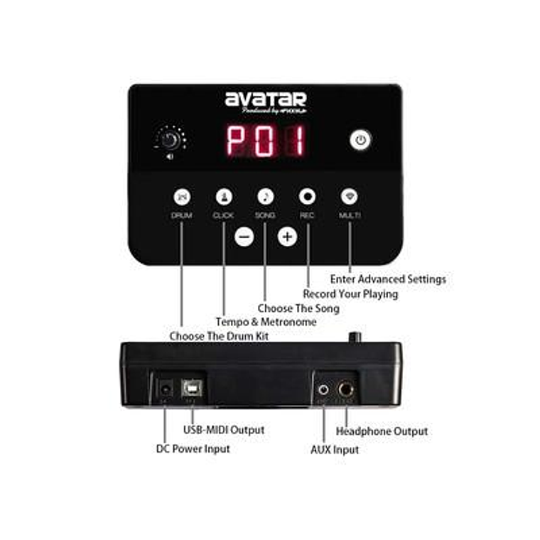 Bateria Electronica Avatar SD61-5 3