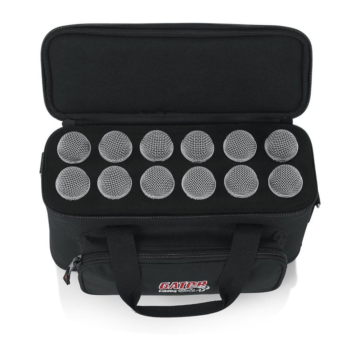 Bolso acolchado para 12 microfonos Gator Cases GM-12B 3