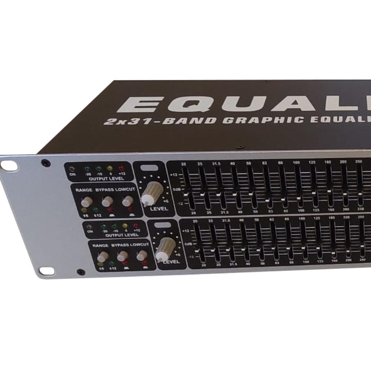 Ecualizador grafico 2x31 bandas COXX S-EQ231A 2