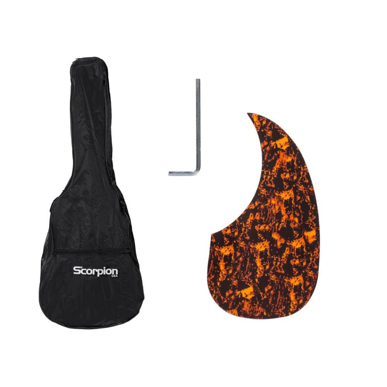 Guitarra 12 cuerdas electroacústica Scorpion SCG-12 EQ-N 6